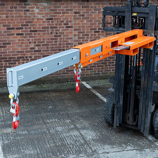 Fork Mounted Low Profile Extending Jib Invicta Forks And Attachments