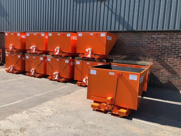 A bespoke skip for a brick manufacturer - Invicta Attachments